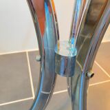 Round kitchen or dining room in smoked glass chrome structure an70
