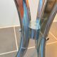 Round kitchen or dining room in smoked glass chrome structure an70