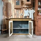Patinated display case