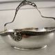 Silver-plated metal basket with Phenix silver hallmarks