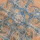 7x12 Peach & Blue Vintage Classic Antique Area Rug, 219x354Cm