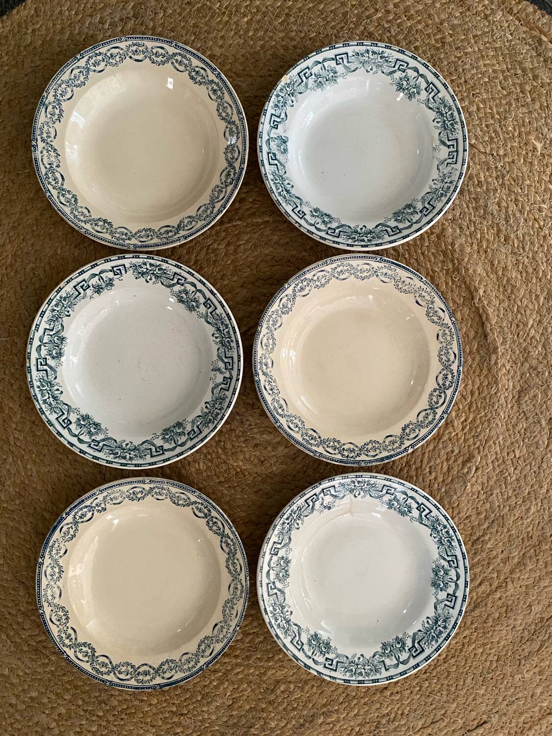 Iron earth soup plates from Moulin des Loups and Salins.