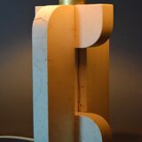 Italian mid century travertin table lamp