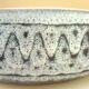 Oval enamelled ceramic dish, signed Jean Austruy, 50s/60s design