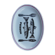Oval dish with fish decoration Gien