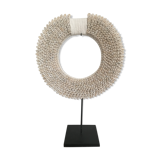 Sculpture tribal necklace Papou in shells