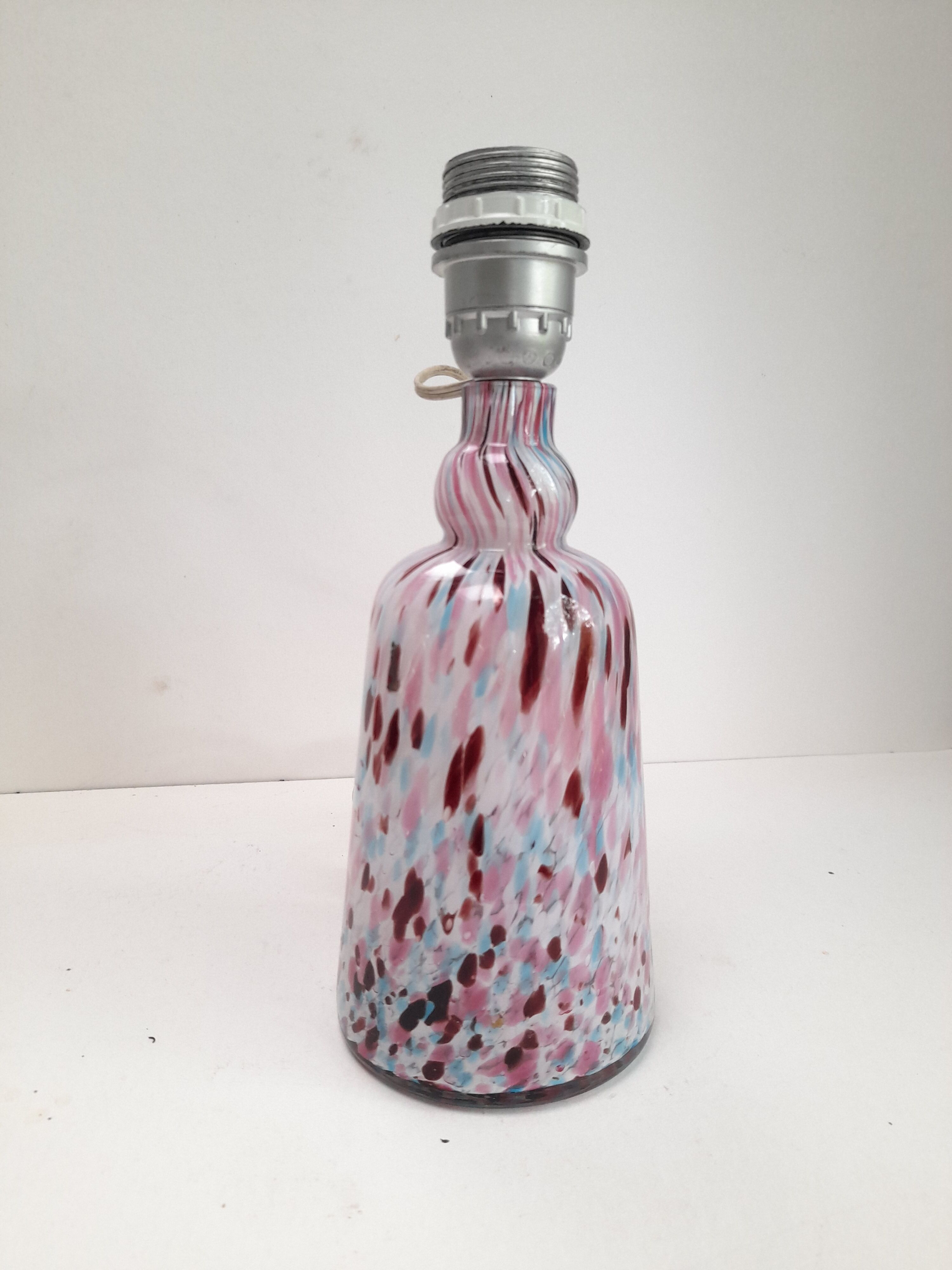 Murano speckled glass lamp base