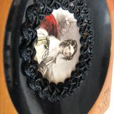 Wall frame portrait woman Empire style