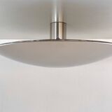 Florian Schulz Large Flush Mount Light Sela in polished Nickel, 1970s
