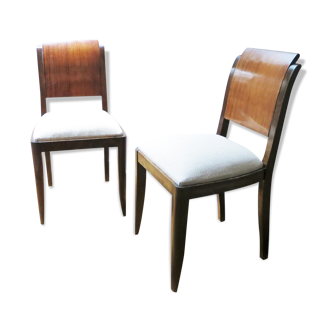 Paire de chaises art deco