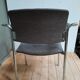 Suite of 4 contemporary armchairs in chrome-plated metal