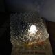 Square wall light ceiling fixture transparent glass