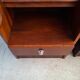 Pair of teak bedside tables