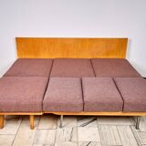 Vintage Modular Corner Sofa Bed with Ottoman, 1960s, Czechoslovakia