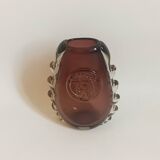 Murano crystal vase height 18.3 cm