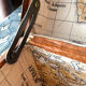 Vintage suitcase "World Map" restored 54,5x32x17,5 cm
