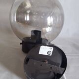 Delmas globe “smoked” wall lamp