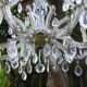 Old crystal chandelier, lustre cristal