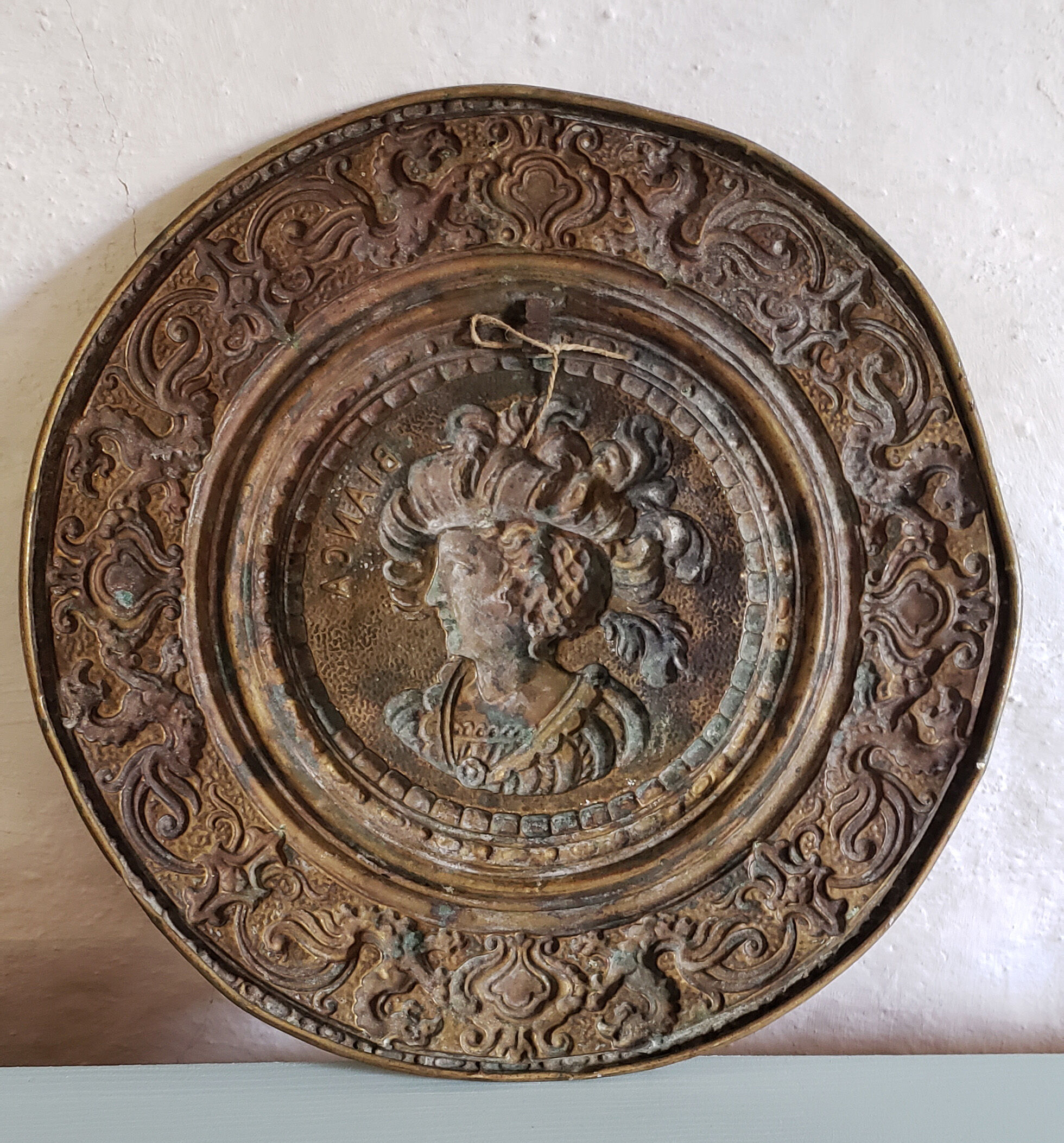 Decorative copper tray