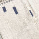 Moroccan Berber carpet beni ouarain ecru with blue graphic patterns 264x161cm