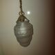 Art Deco chandelier in molded blown glass