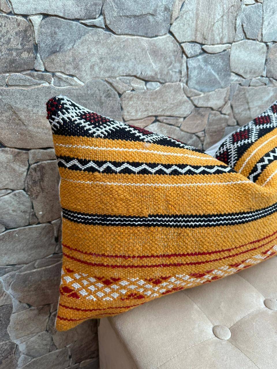 Vintage Moroccan Berber Wool Cushion Cover