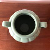 Green vintage water vase