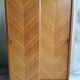 Vintage wardrobe with 2 sliding doors