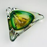 Sommerso glass ashtray from Arte Nuova, Murano, Italy, 1960s.