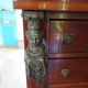 Antique Weekly Planner/Empire Style Commode-Caryatid-Patinated Bronze - 1950