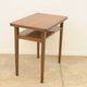 Mid-century walnut coffee table, wooden living room table, 1950s