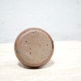 Vintage candle holder in pyrite stoneware