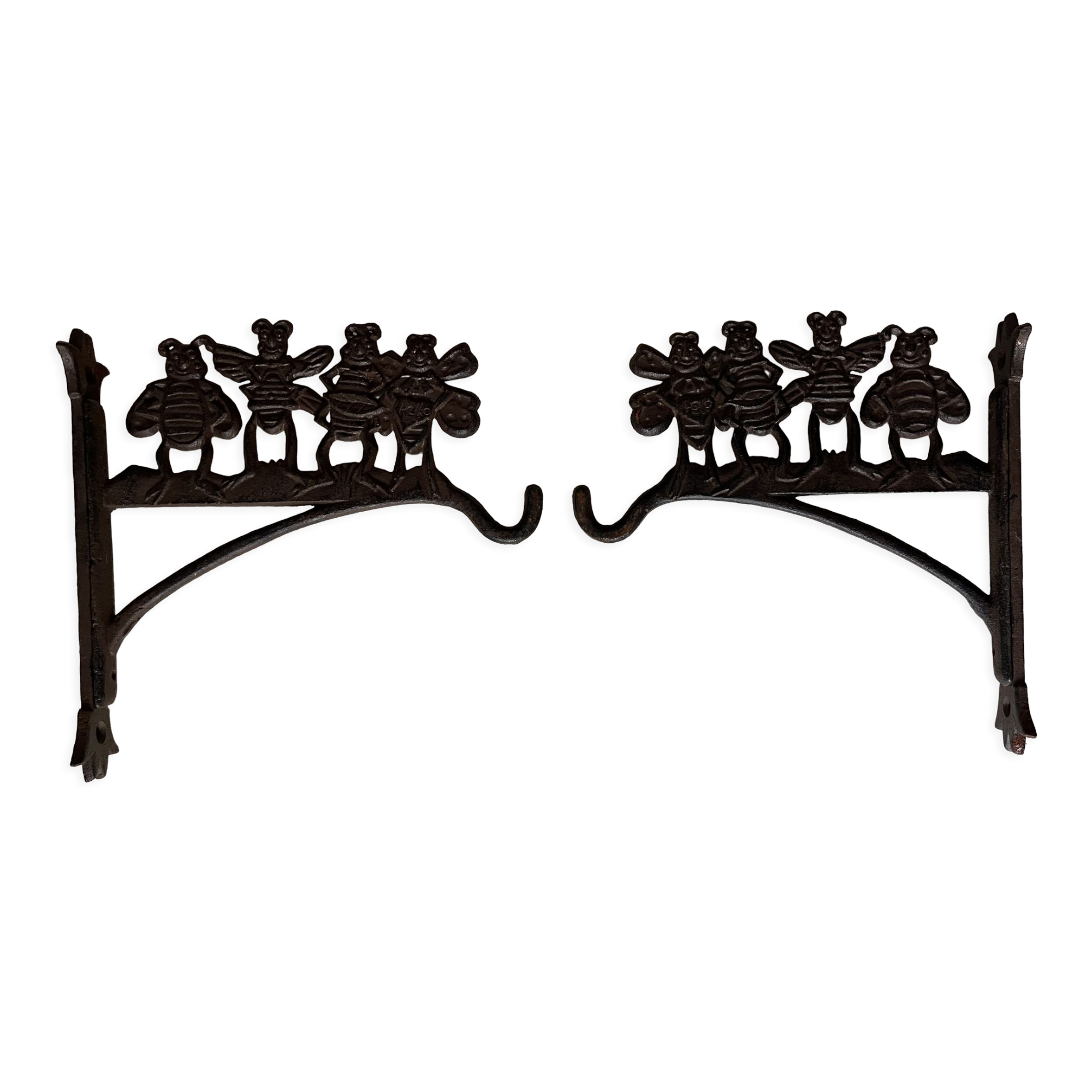 2 supports pour suspensions de plantes