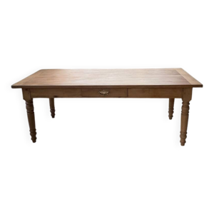 table de ferme en merisier