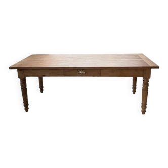 Farm table in cherry wood 210cm