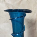 Blue spiral vase