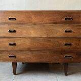 Coiffeuse, commode scandinave en palissandre, années 60
