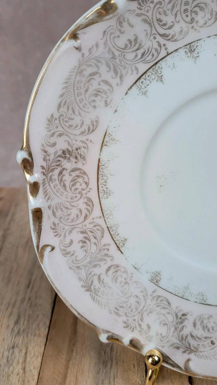 Soucoupe ancienne Limoges dorures