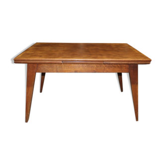 Table extensible vintage en chêne