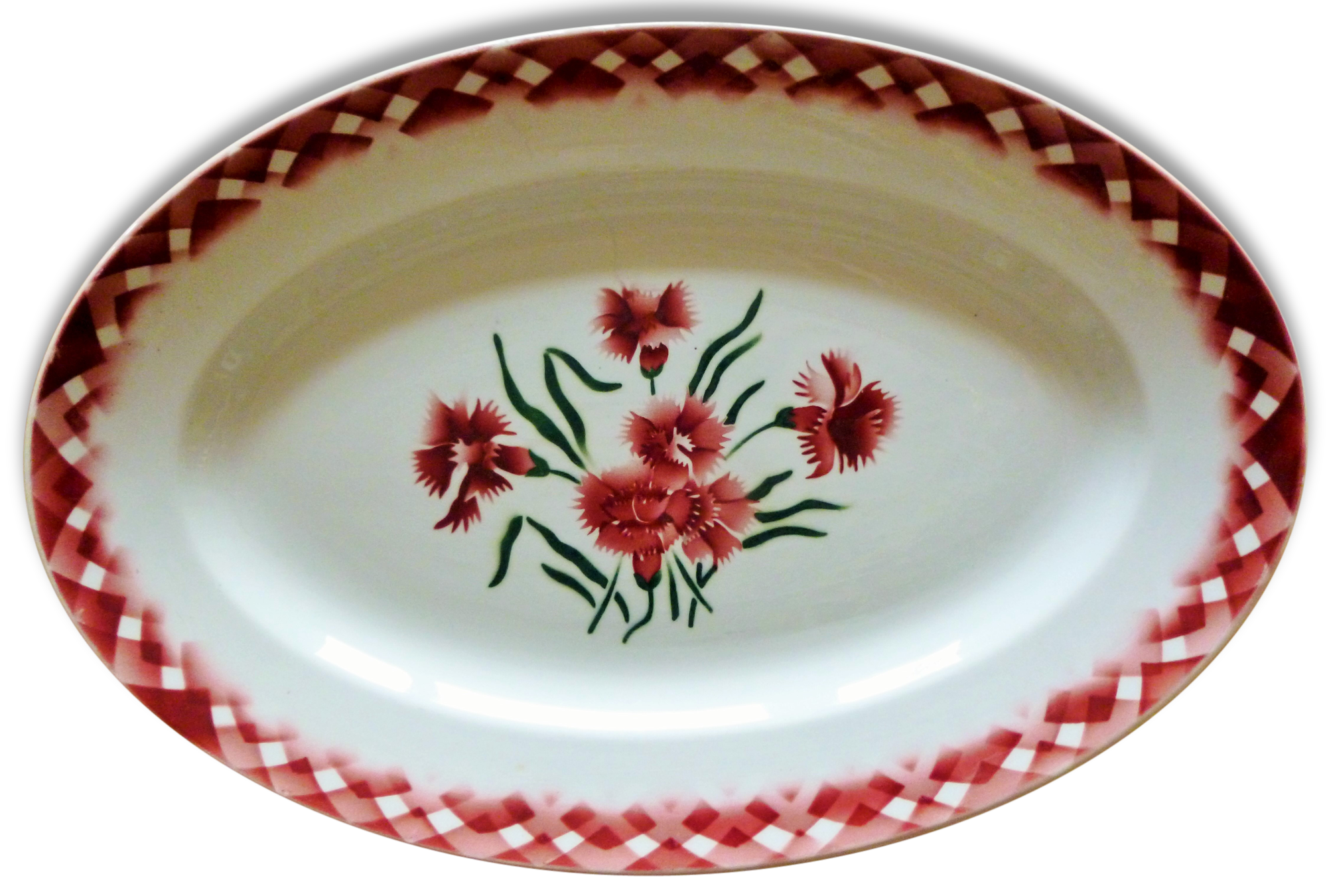 Flat oval sarreguemines