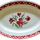 Flat oval sarreguemines