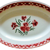 Flat oval sarreguemines