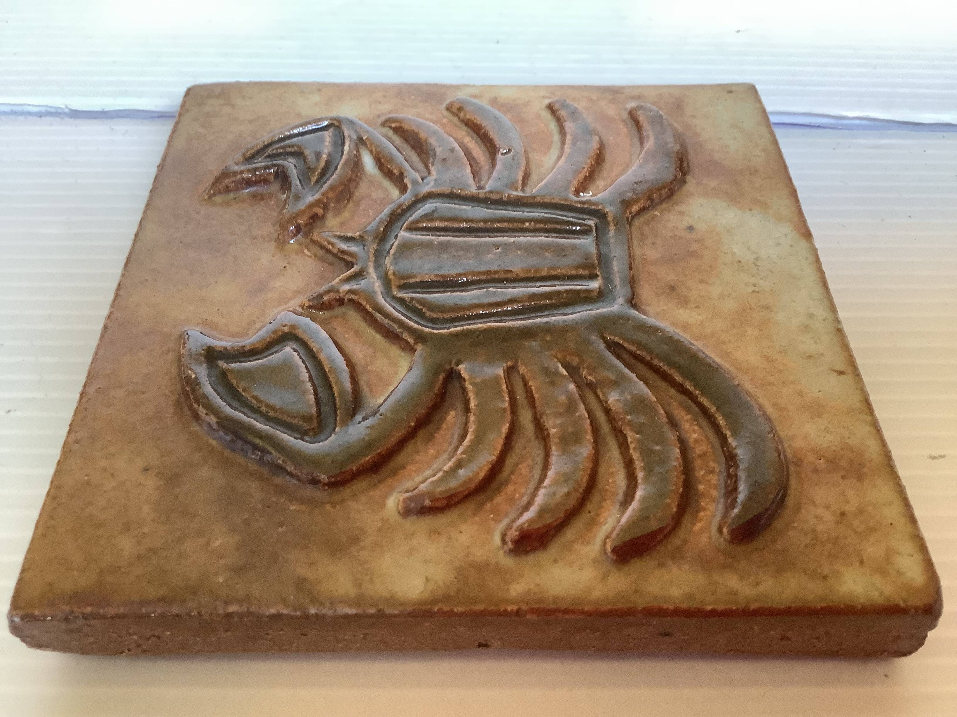 Panel in sandstone crab cancer armogrès Belgium