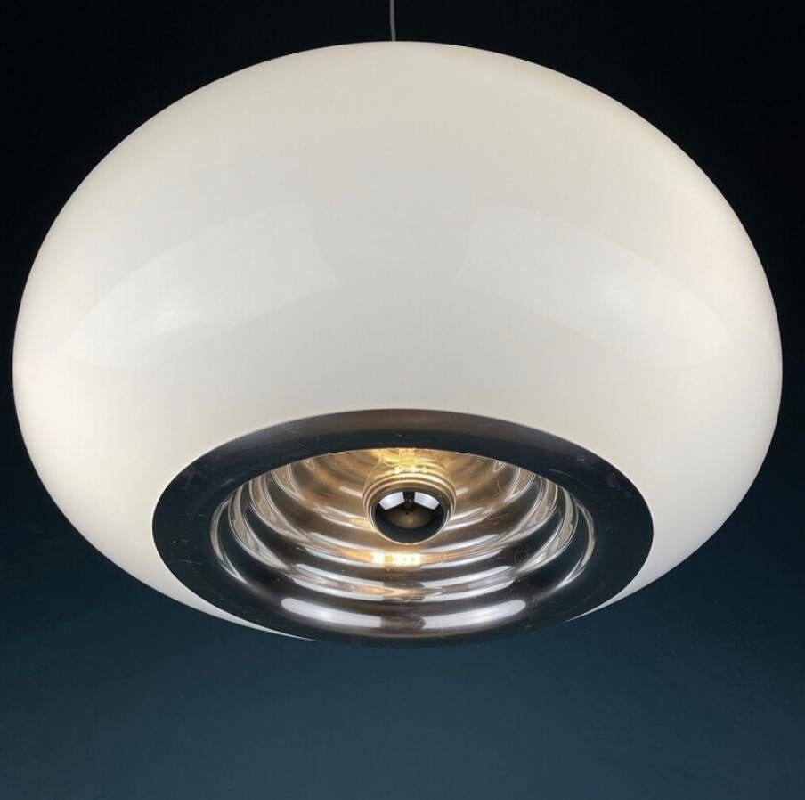 Black and White Pendant by Achille and Pier Giacomo Castiglioni for Flos, 1965