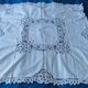 Nappe a the ou surnaple ancienne broderie richelieu