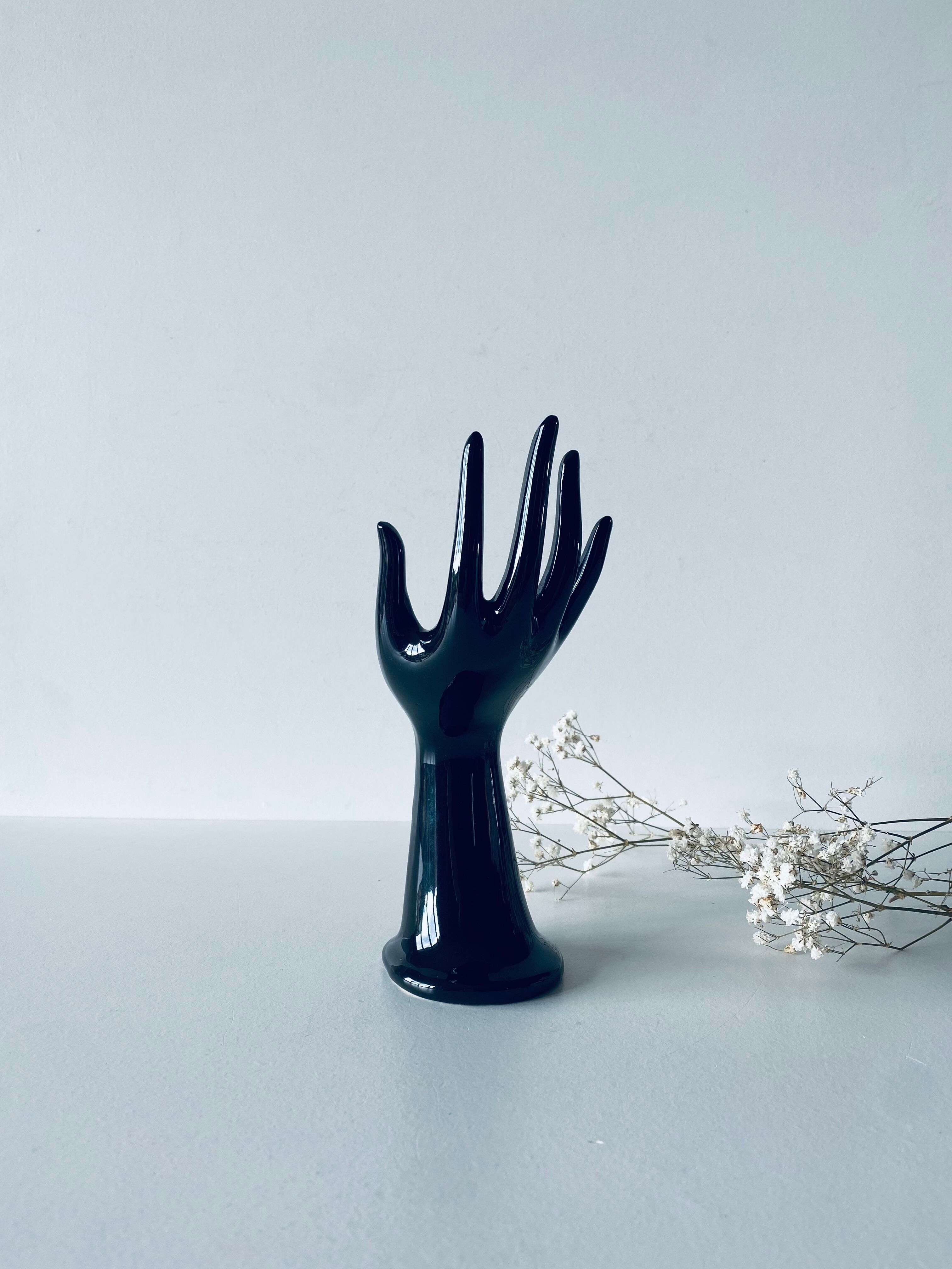 Hand vase and ceramic jewelry holder