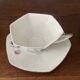 set of 2 Art Deco porcelain tea cups from Czechoslovakia