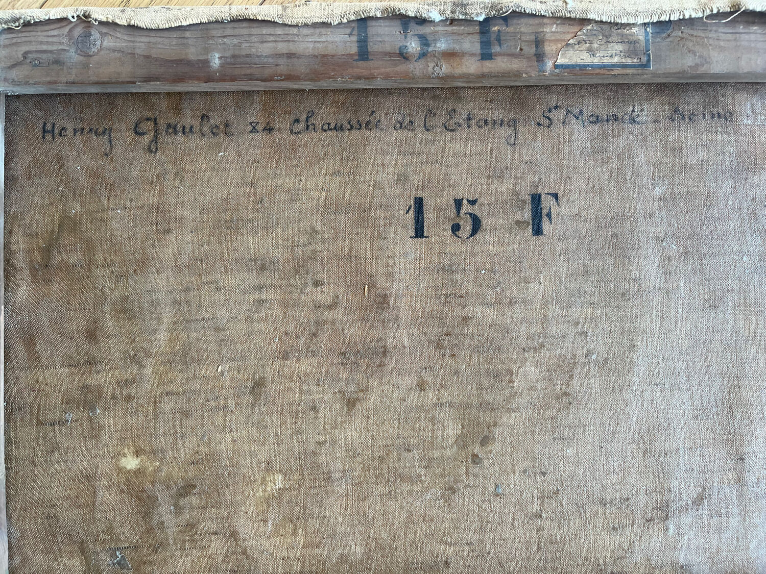 The port of Camaret, oil on canvas signed Henry Gaulet