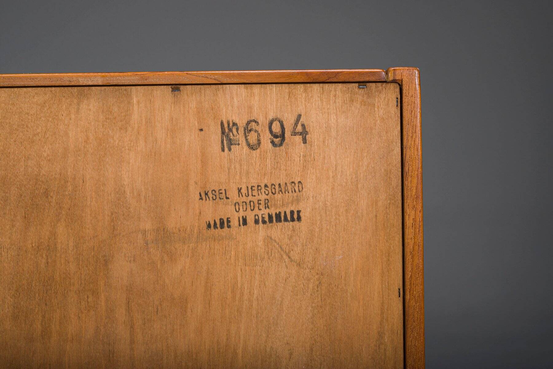 Vintage Danish Model N. 604 chest in teak by Aksel Kjersgaard, 1960s