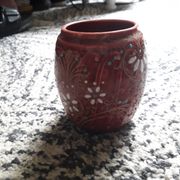 Vase art-déco en barbotine